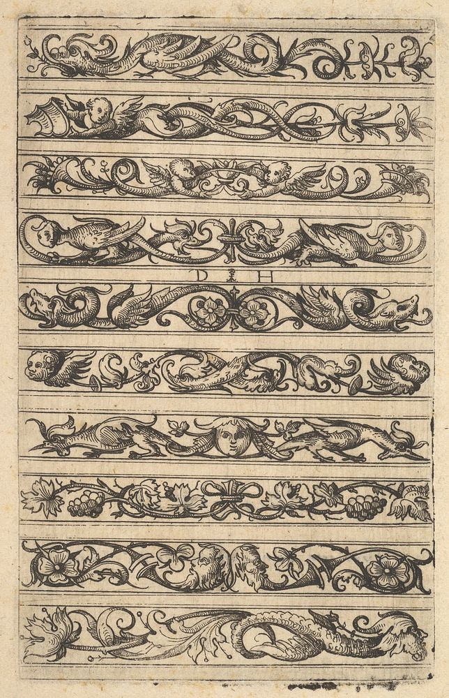 Designs for Ten Decorative Friezes