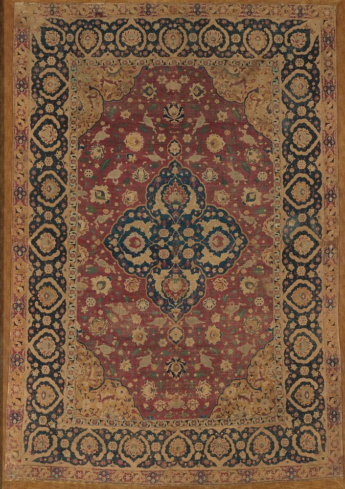 Silk Kashan Carpet, made in Iran, probably Kashan