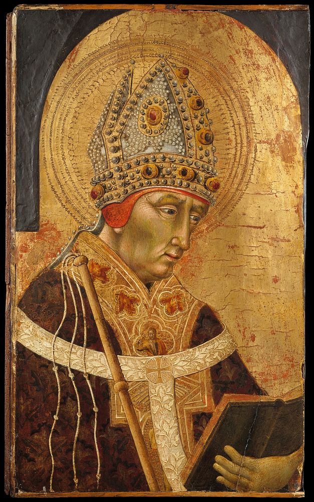 Saint Ambrose  by Giovanni di Paolo (Giovanni di Paolo di Grazia)
