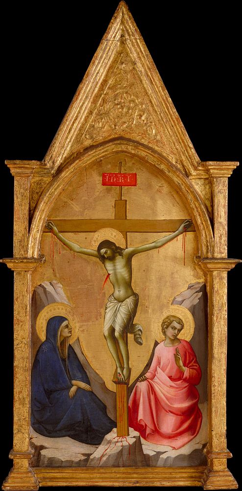 The Crucified Christ between the Virgin and Saint John the Evangelist by Lorenzo Monaco (Piero di Giovanni)