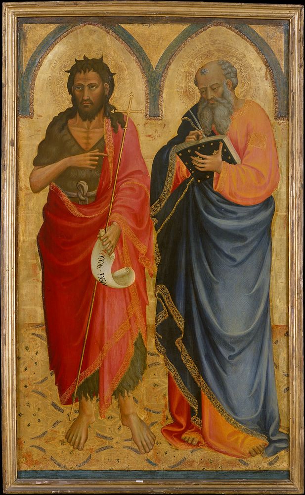 Saints John the Baptist and Matthew by Bicci di Lorenzo