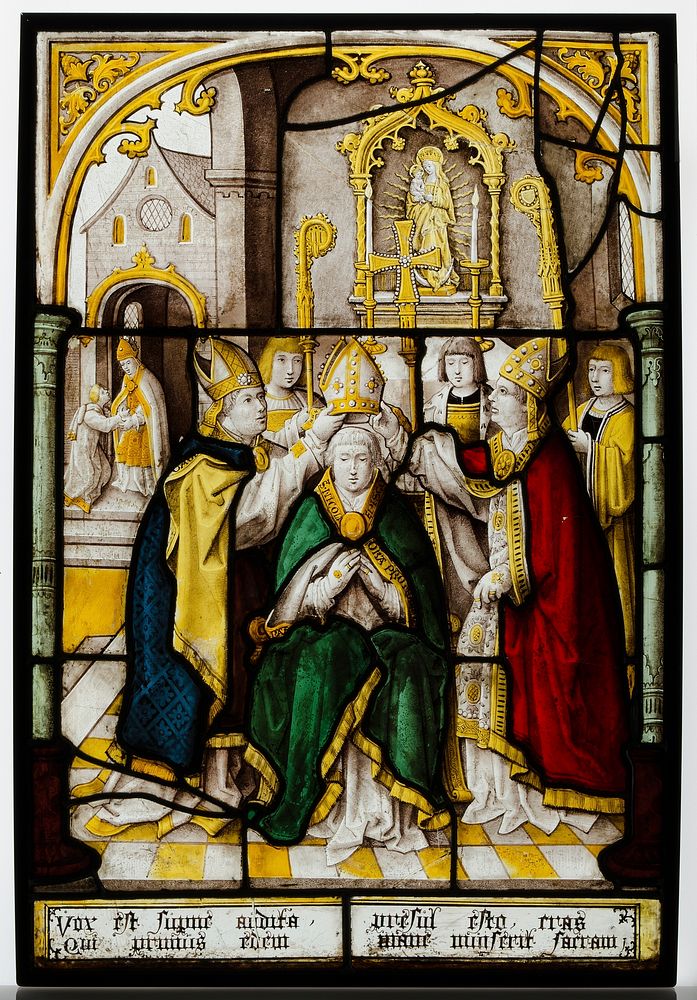 Glass Panel of Saint Nicholas, after a design by Jacob Cornelisz van Oostsanen