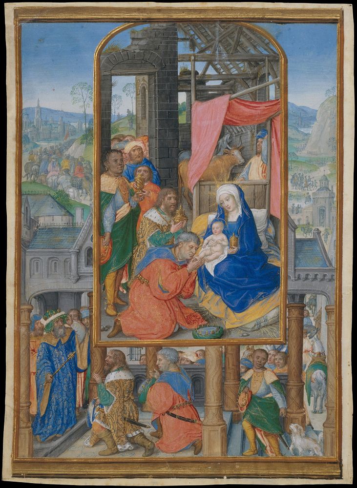Manuscript Illumination with Adoration of the Magi by Master of James IV of Scotland (probably Gerard Horenbout)