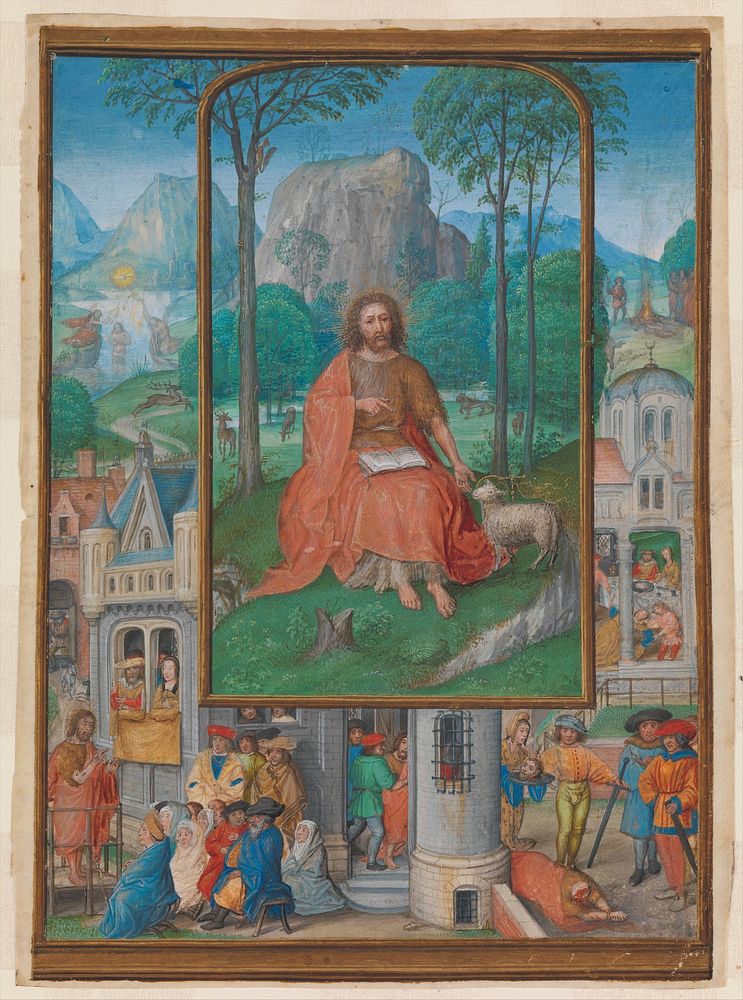 Manuscript Illumination with Scenes from the Life of Saint John the Baptist 