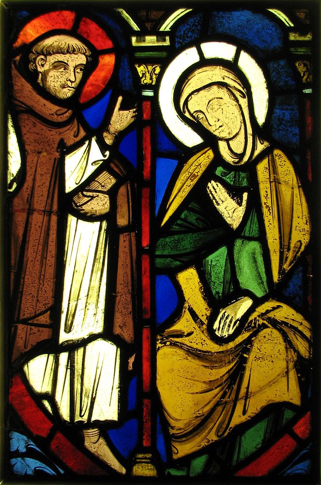 The Virgin from a Pentecost Scene and the Figure of Saint Martin, French