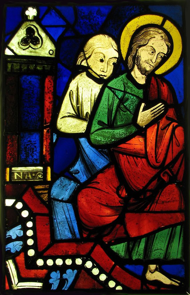 Two Seated Apostles from a Pentecost Scene, French