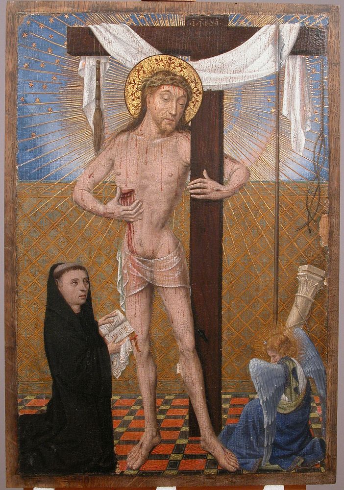 Man of Sorrows with Kneeling Donor, South Netherlandish