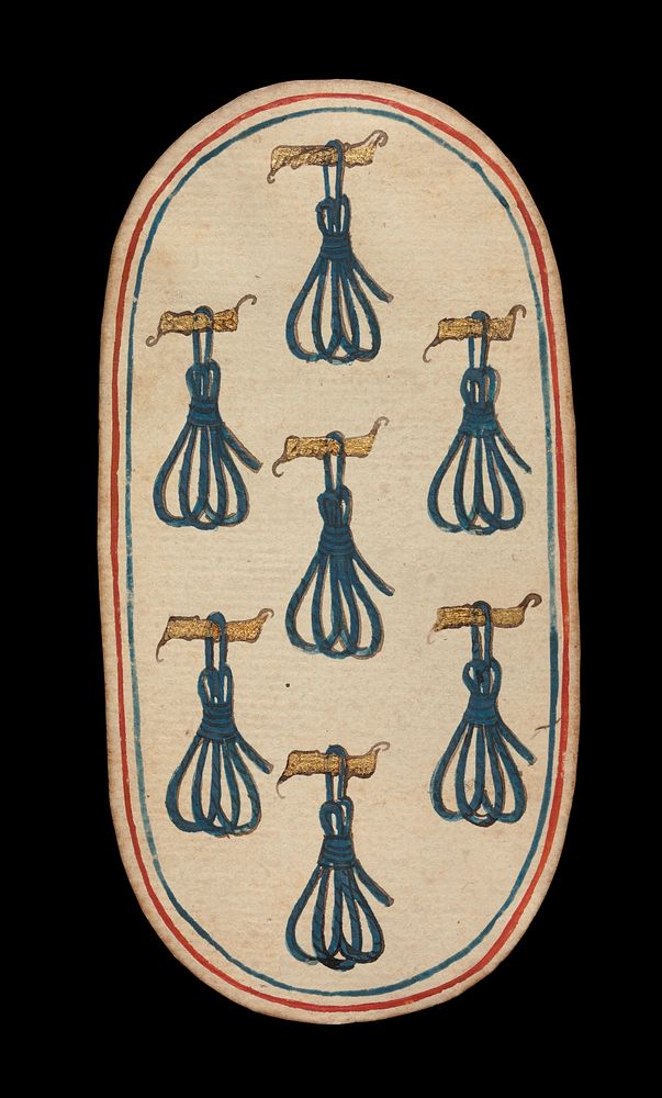 7 of Tethers, from The Cloisters Playing Cards