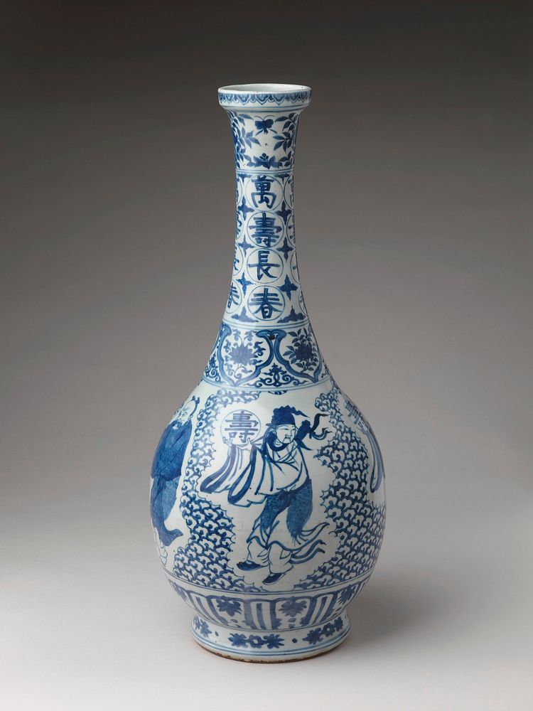 Bottle with Daoist Immortals