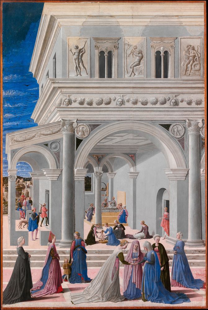 The Birth of the Virgin by Fra Carnevale (Bartolomeo di Giovanni Corradini)