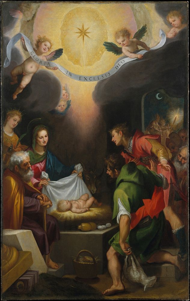 The Adoration of the Shepherds with Saint Catherine of Alexandria by Cigoli (Ludovico Cardi)