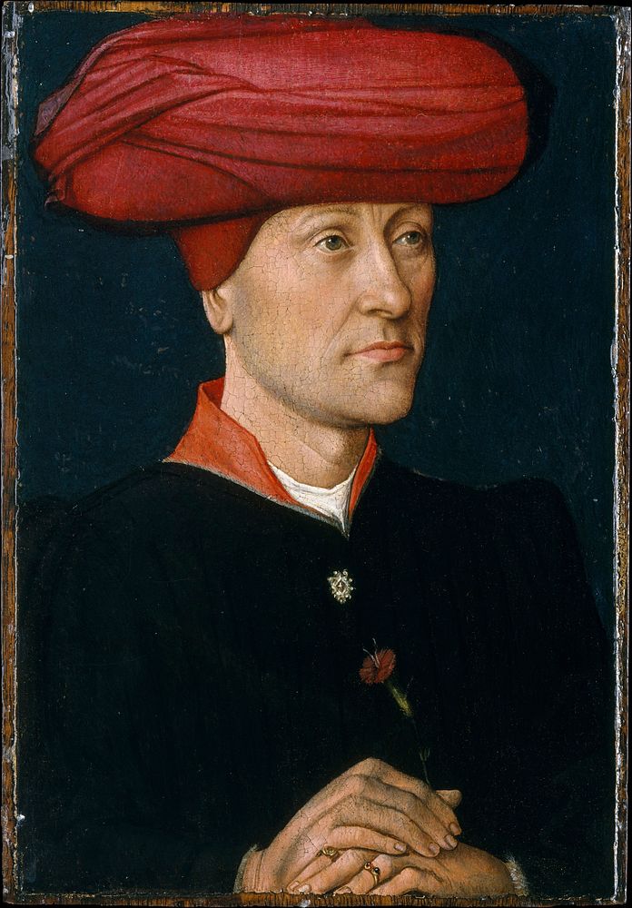 Portrait of a Man in a Chaperon by Netherlandish Painter( 1440&ndash;50)