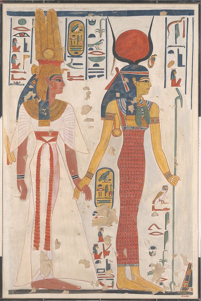 Queen Nefertari being led by Isis by Charles K. Wilkinson
