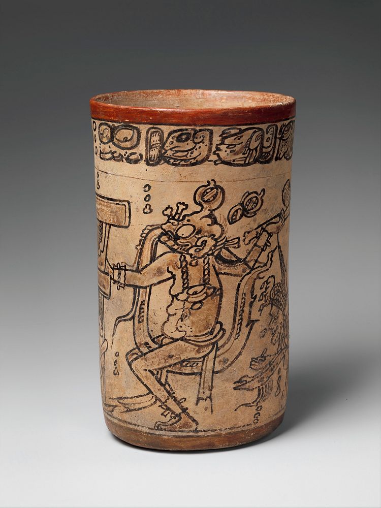 Codex-style vase with mythological scene