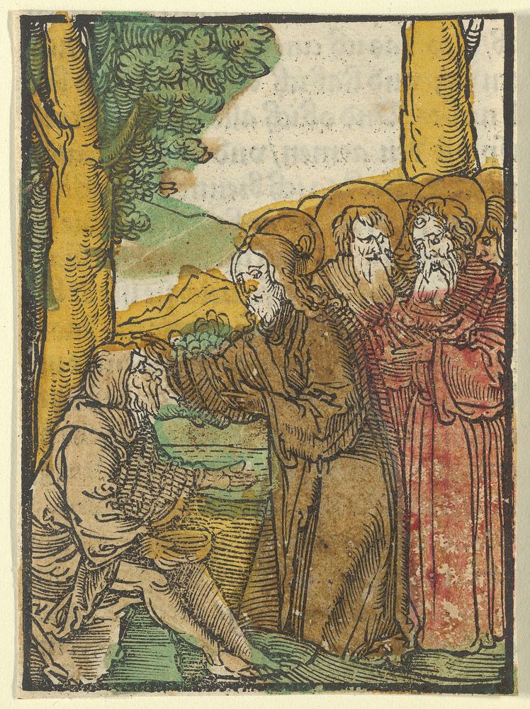 Christ Healing the Blind, from Das Plenarium by Hans Schäufelein