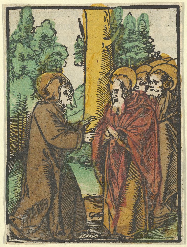 Christ Teaching the Disciples, 1, from Das Plenarium by Hans Schäufelein