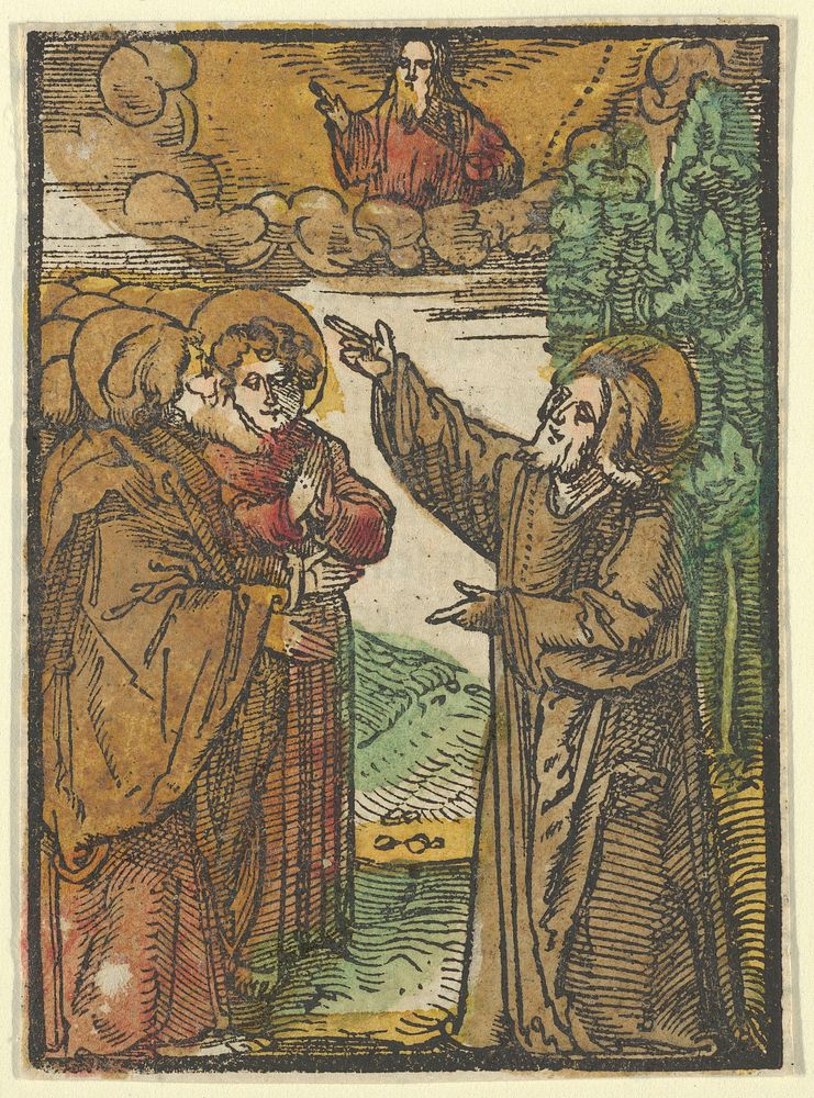 Christ Talking about his Return to the Father, from Das Plenarium by Hans Schäufelein