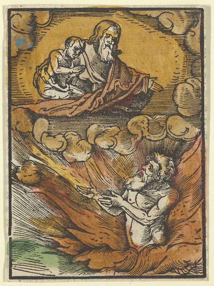 The Rich Man in Hell and the Poor Lazarus in Abraham's Lap, from Das Plenarium