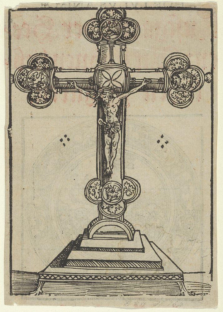 A Silver-Gilt Cross with Christ Crucified, from the Wittenberg Reliquaries by Lucas Cranach the Elder