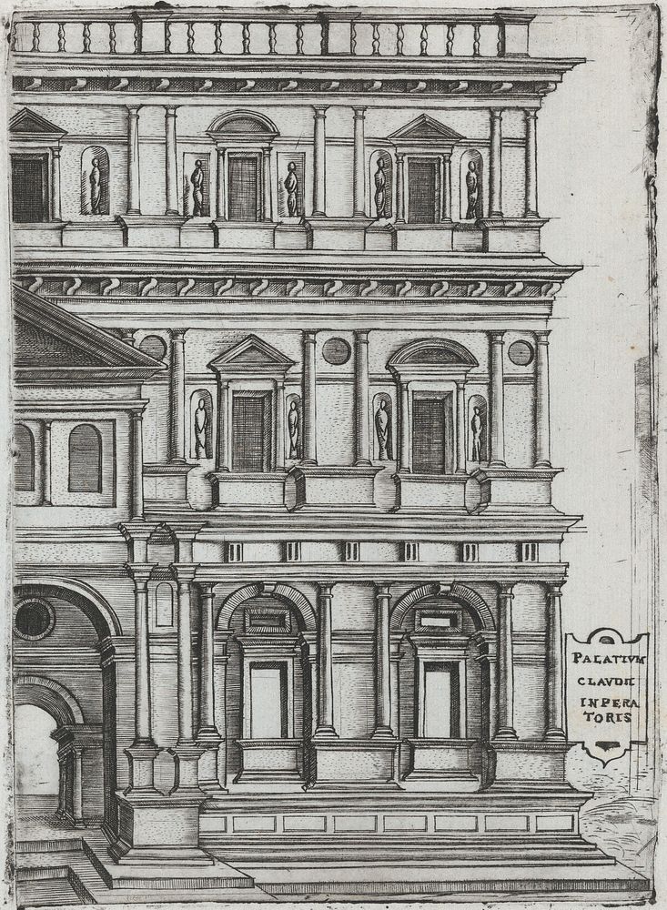 Aerarii Publici Rome, from a Series of Prints depicting (reconstructed) Buildings from Roman Antiquity