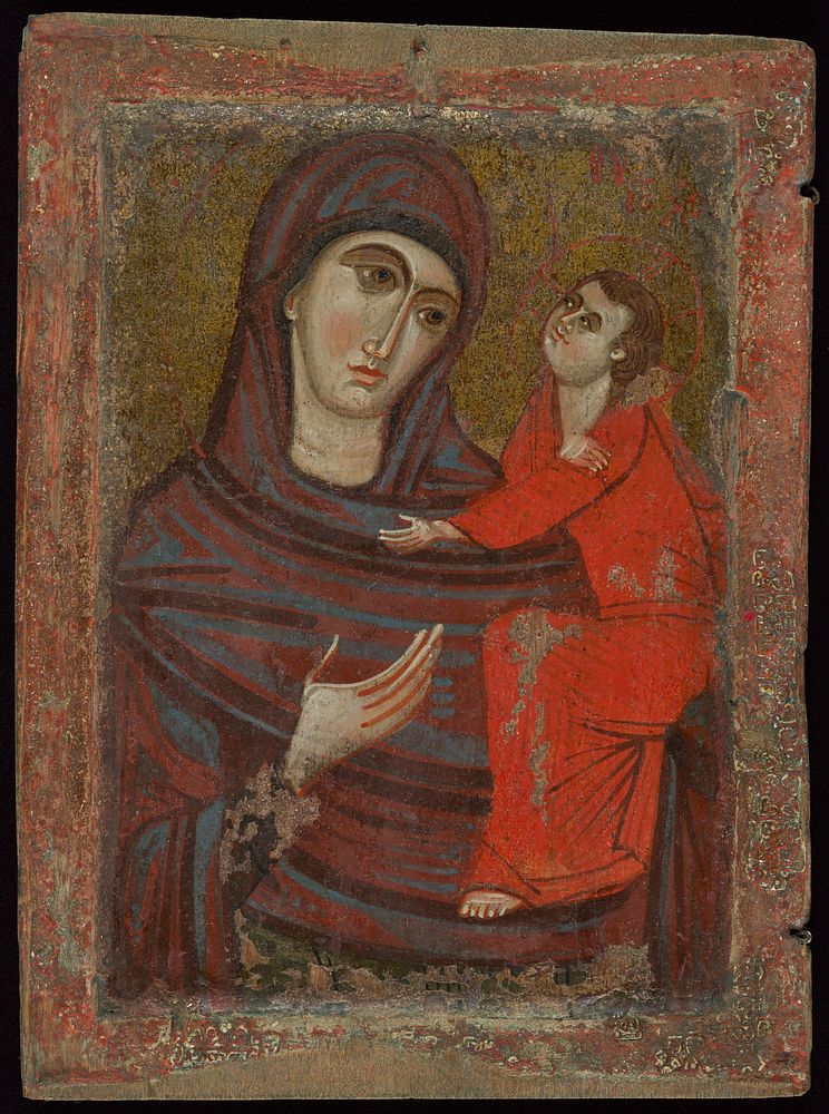 Icon of the Virgin and Child, Hodegetria variant, Byzantine or Crusader (13th century)