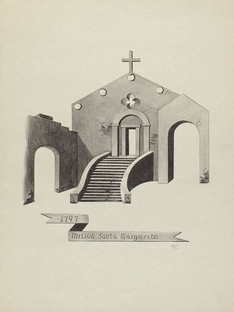 Mision Santa Margarita (1932 - 1942) by James Jones.  