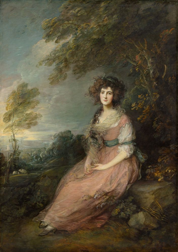 Mrs. Richard Brinsley Sheridan (1785–1787) by Thomas Gainsborough.  