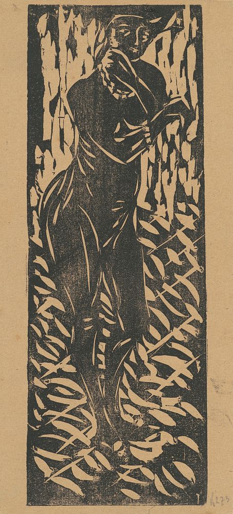 Nude with Jewelry (1906) print in high resolution by Ernst Ludwig Kirchner.  