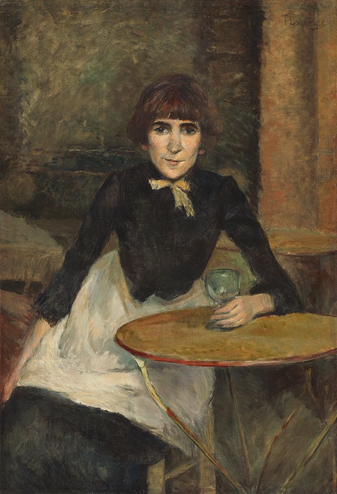 A la Bastille (Jeanne Wenz) (1888) painting by Henri de Toulouse–Lautrec.  