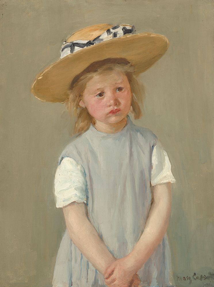 Child in a Straw Hat (1886) by Mary Cassatt. 