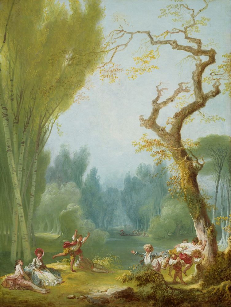 A Game of Horse and Rider (ca. 1775&ndash;1780) by Jean Honor&eacute; Fragonard.  