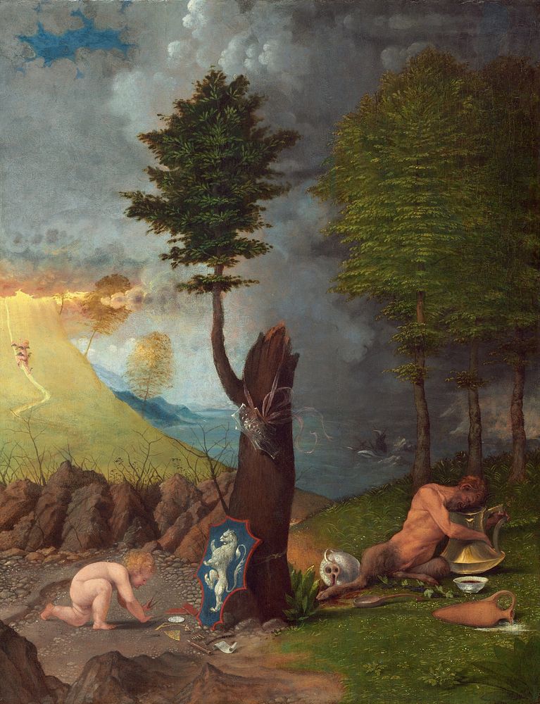 Allegory of Virtue and Vice (1505) by Lorenzo Lotto.  