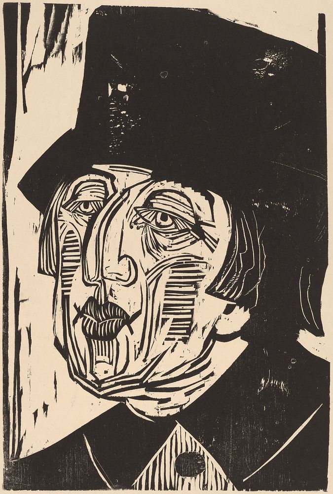 Annette Kolb (1926) print in high resolution by Ernst Ludwig Kirchner.  
