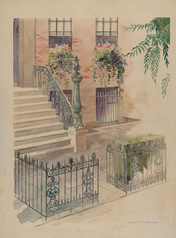 Balcony (1935–1942) by Gilbert Sackerman.  