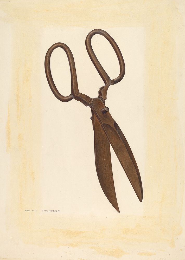 Bishop Hill: Scissors (ca. 1939) by Archie Thompson.  