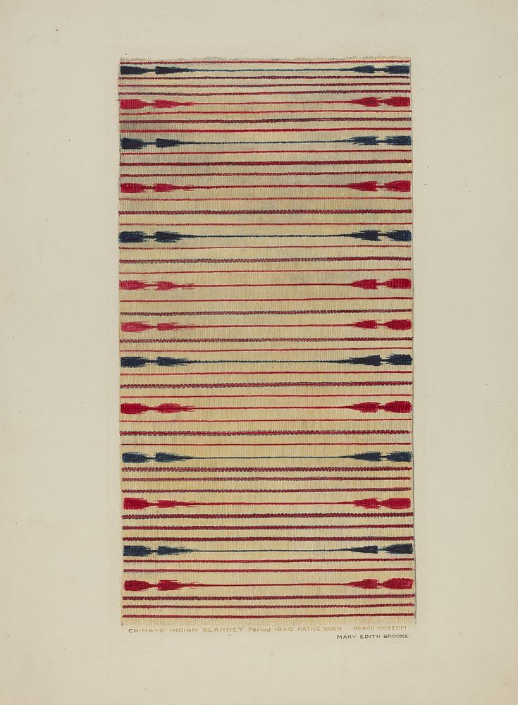 Blanket (1935–1942) by Mary Edith Brooks.  