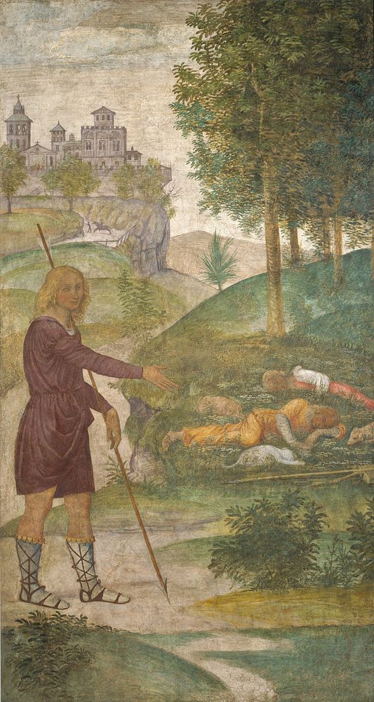Cephalus and the Nymphs (ca. 1520&ndash;1522) by Bernardino Luini.  