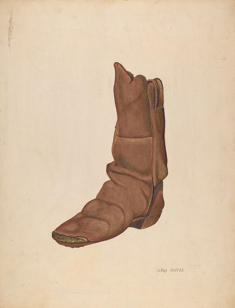 Child's Boot (ca. 1940) by LeRoy Griffith.  