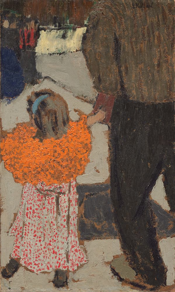 Child Wearing a Red Scarf (ca. 1891) by Edouard Vuillard.  