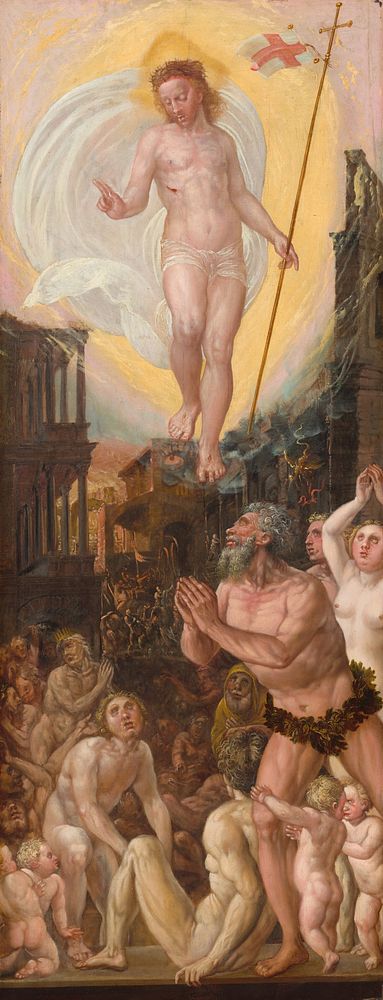 Christ in Limbo (ca. 1550–1575) by German 16th Century & Hans Mielich.  