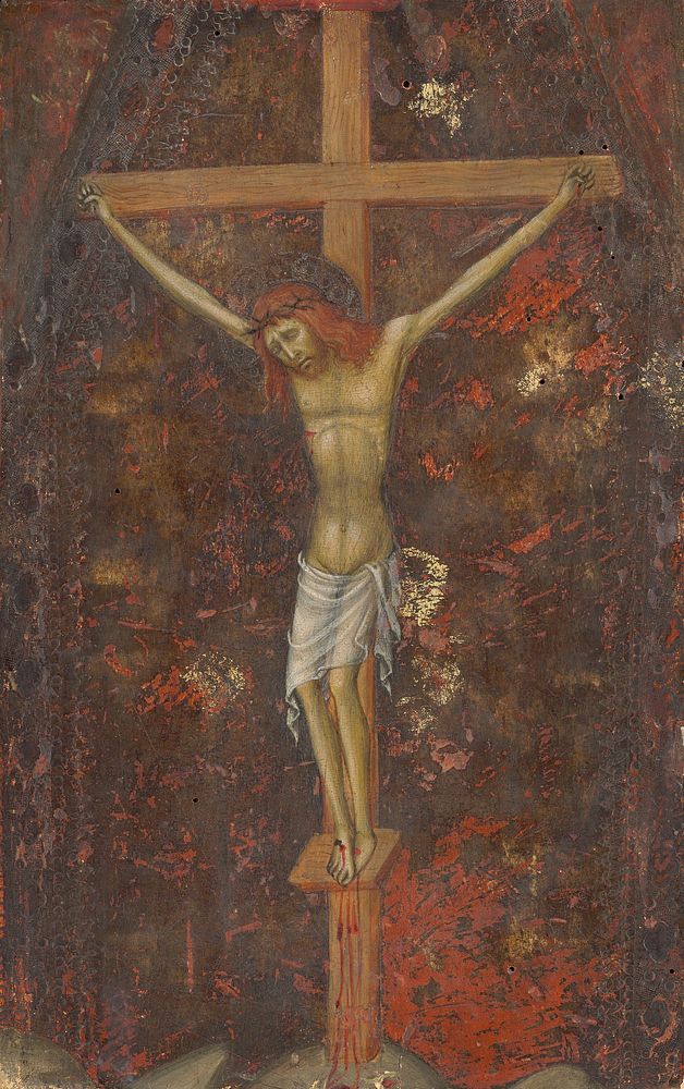 Christ on the Cross (ca. 1380&ndash;1390) by Andrea di Bartolo.  