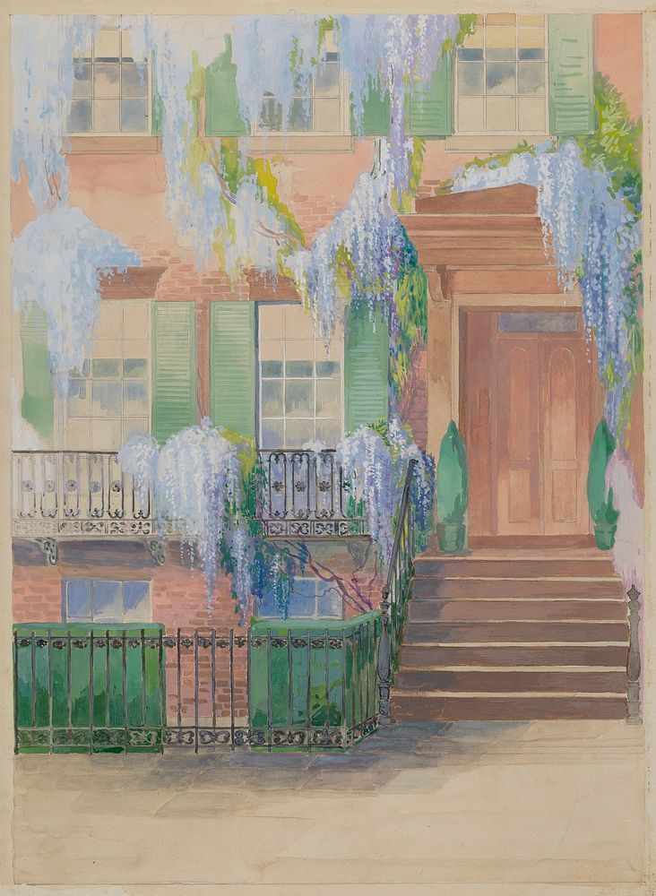 City Garden (c. 1936) by Gilbert Sackerman.  