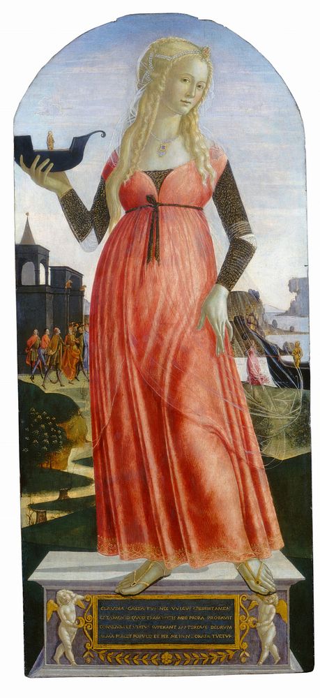 Claudia Quinta (ca. 1490&ndash;1495) by Neroccio de' Landi.  
