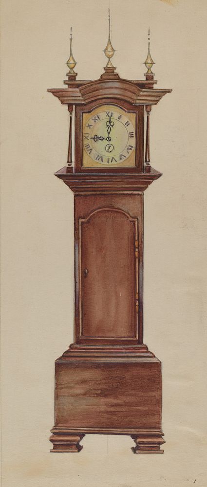 Clock (1935&ndash;1942) by American 20th century.  