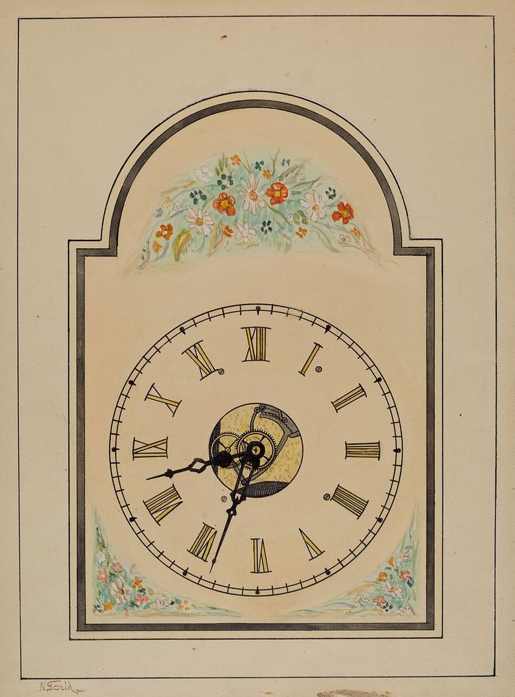 Clock (ca.1938) by Nicholas Gorid.  