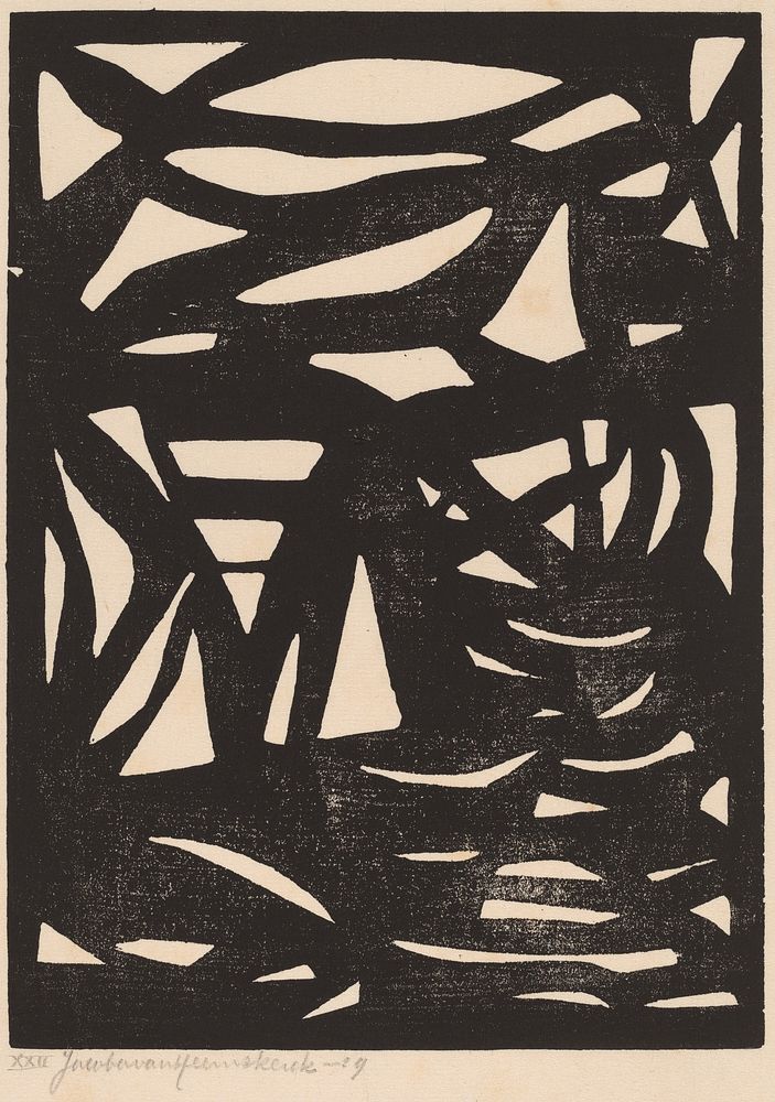 Composition XXII by Jacoba van Heemskerck (c1876&ndash;1923).  
