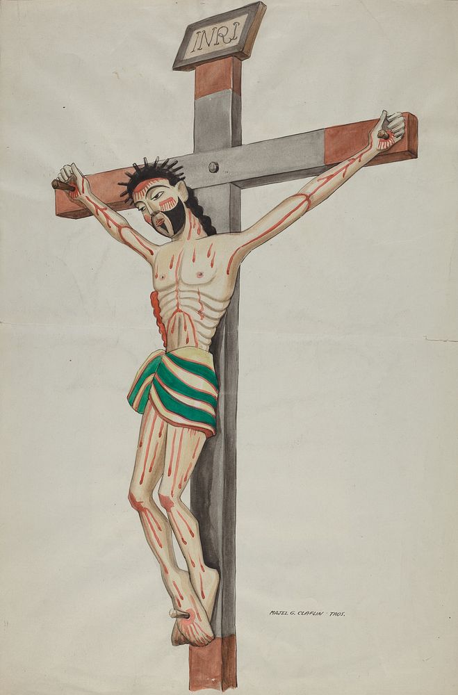 Cruciform - Bulto (1935&ndash;1942) by Majel G. Claflin.  