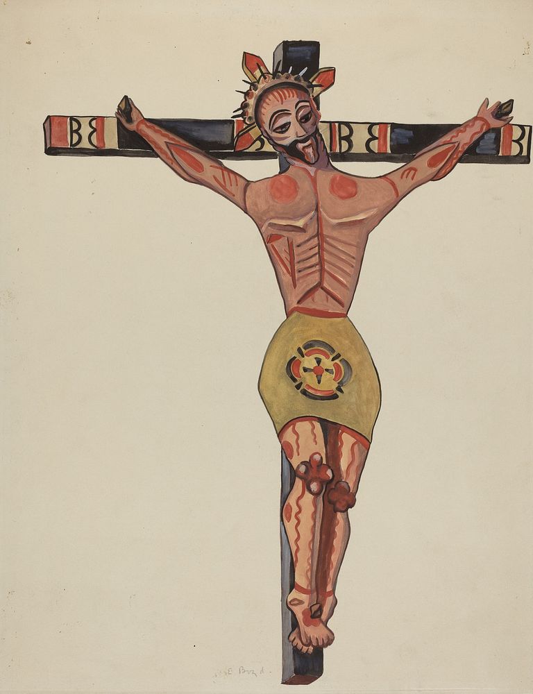 Crucifix - From the Vicinity of Mora (1935–1942) by E. Boyd.