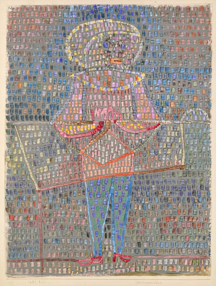 Boy in Fancy Dress (1931) by Paul Klee.  