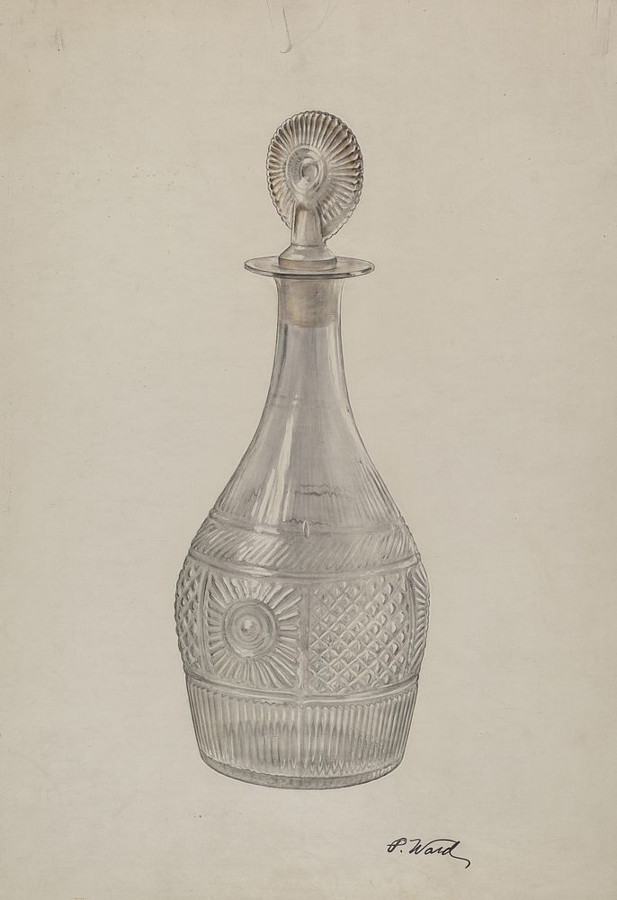 Decanter (ca.1935–1942) by Paul Ward.  